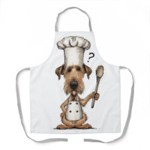 Irish Terrier Chef Cooking Funny Dog