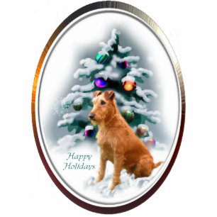 Irish Terrier Christmas Gifts Statuette