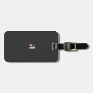 Irish Terrier Dad Patriotic Vintage Luggage Tag