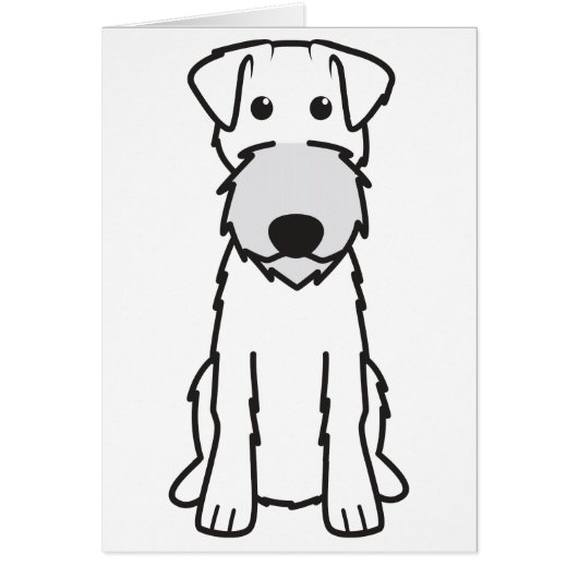 Irish Terrier Dog Cartoon Cards (Front)