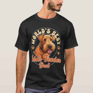 Irish Terrier Dog World's Best Irish Terrier Dad T-Shirt