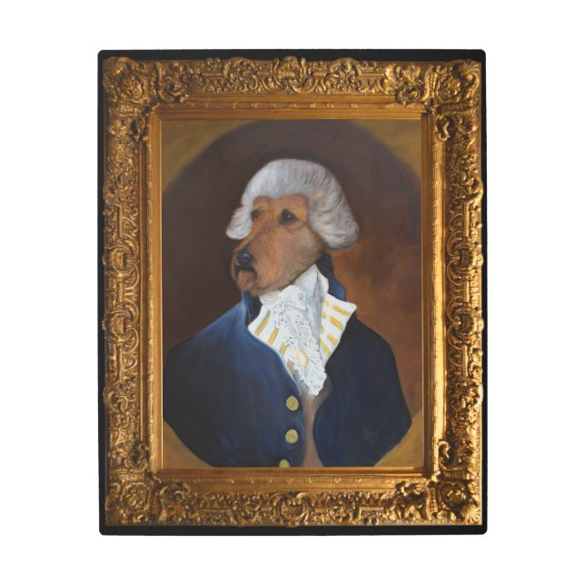 Irish Terrier "Gentleman" Painting Metal Art (Front)