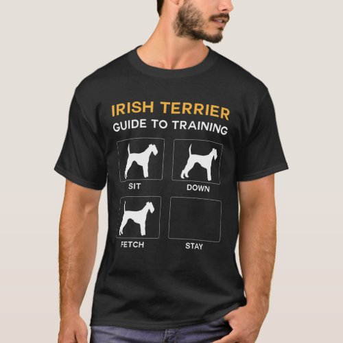 Irish Terrier Guide To Training Dog Obedience T_Shirt