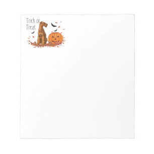 Irish Terrier Halloween Notepad
