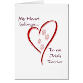 Irish Terrier Heart Belongs (Front)