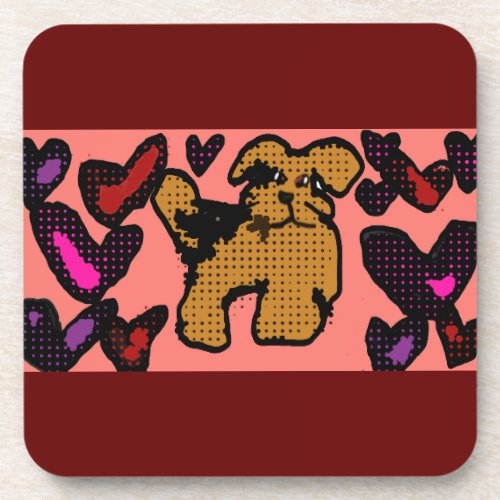 irish terrier Hearts Socks T_Shirt Throw Pillow Beverage Coaster