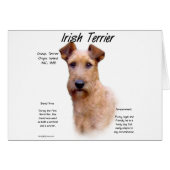 Irish Terrier History Design (Front Horizontal)