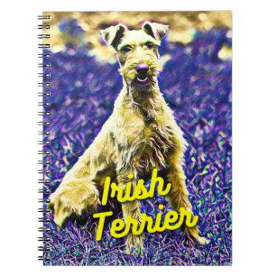 Irish Terrier In Grass Notebook
