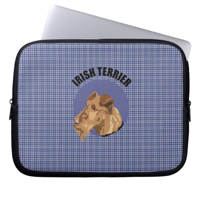 Irish terrier laptop sleeve (Front)