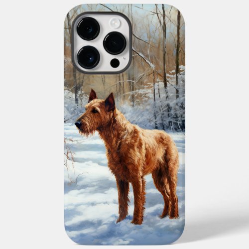 Irish Terrier Let It Snow Christmas Case_Mate iPhone 14 Pro Max Case