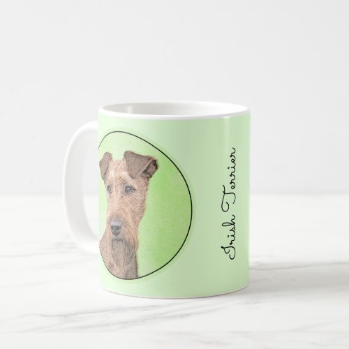 Irish Terrier Painting _ Cute Original Dog Art Coffee Mug