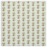 Irish Terrier Painting - Cute Original Dog Art Fabric