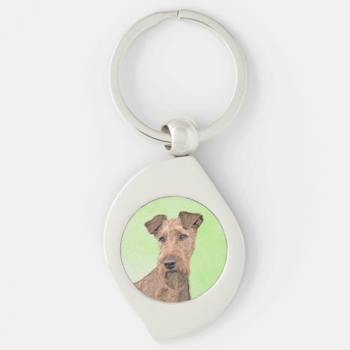 Irish Terrier Painting _ Cute Original Dog Art Keychain