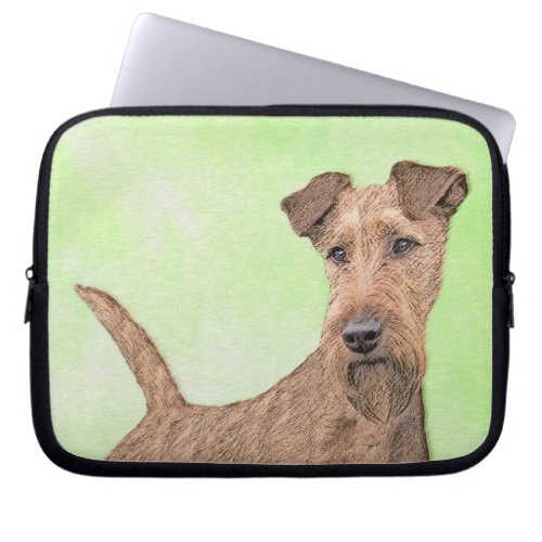 Irish Terrier Painting _ Cute Original Dog Art Laptop Sleeve