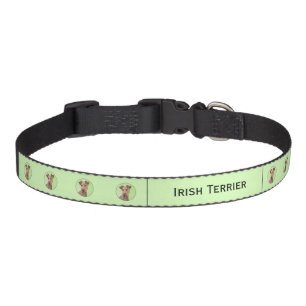 Irish Terrier Painting - Cute Original Dog Art Pet Collar