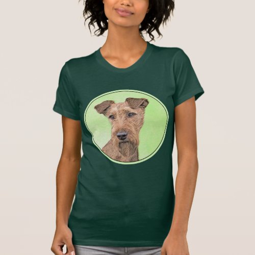 Irish Terrier Painting _ Cute Original Dog Art T_Shirt