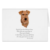 Irish Terrier Rainbow Bridge (Front Horizontal)