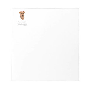 Irish Terrier Rainbow Bridge Notepad
