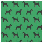 Irish Terrier Silhouette Fabric