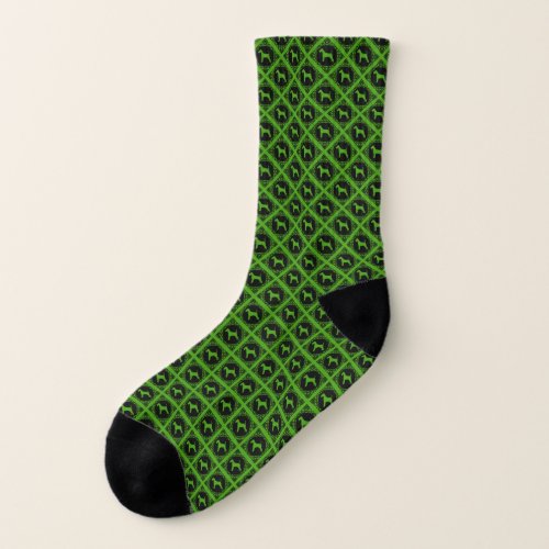 Irish Terrier with Celtic Knot Design Socks