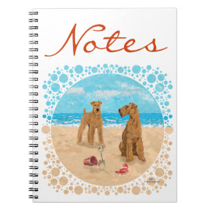 Irish Terriers Beach Notebook
