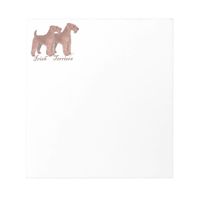 Irish Terriers Notepad (Front)