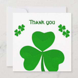 Irish Thank You Wedding Engagement Shamrock