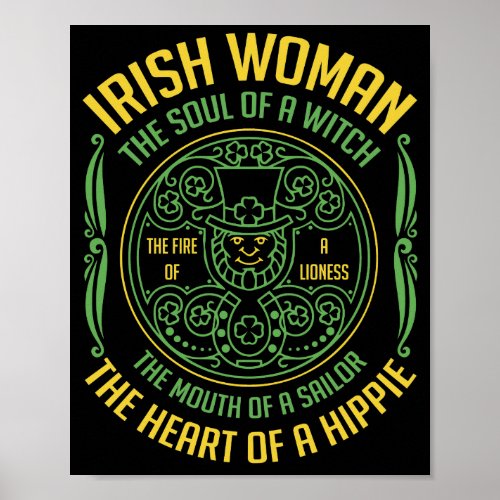 Irish The Soul Of A Witch The Fire Of A Lioness Poster