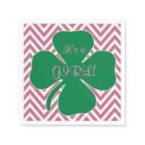 Irish Themed Girl Baby Shower Napkins
