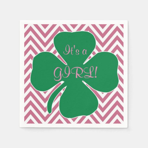 Irish Themed Girl Baby Shower Napkins