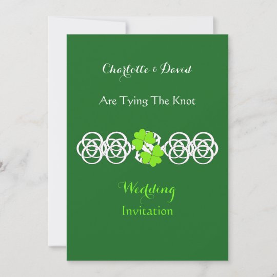 Irish Themed Wedding Party Invitations