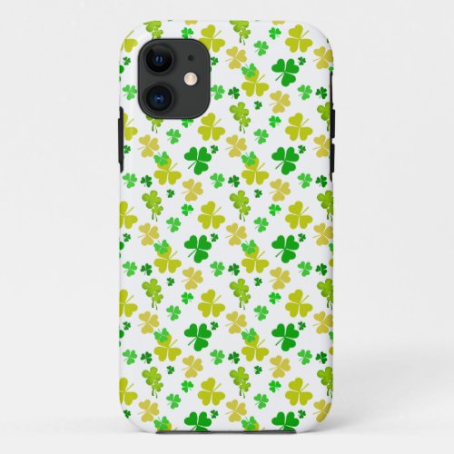 irish three leaves clover pattern iPhone 11 case