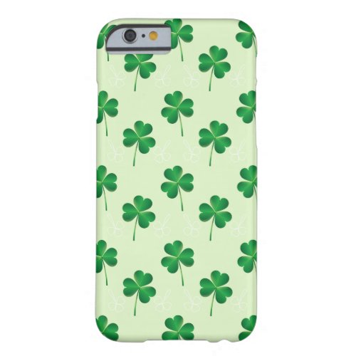 irish three leaves clover pattern barely there iPhone 6 case