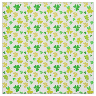 irish three leaves clover pattern fabric