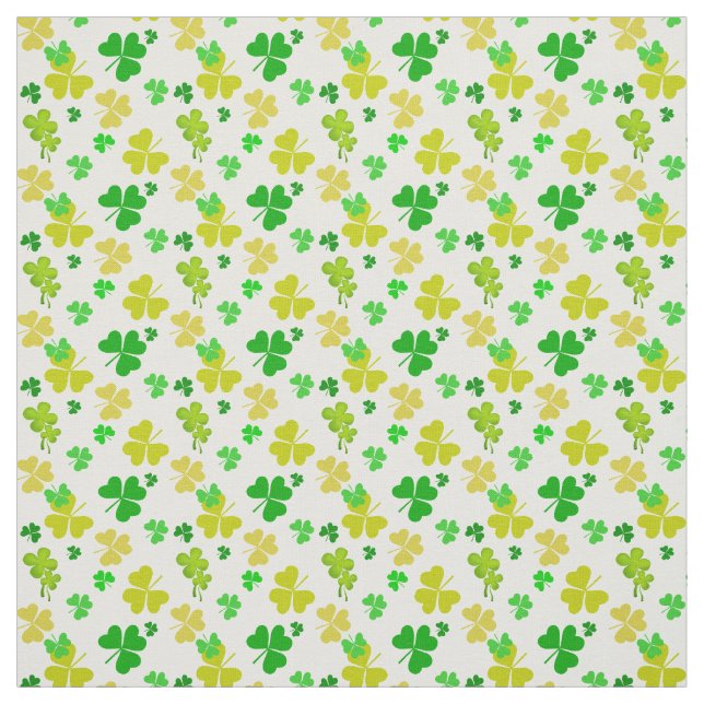 irish three leaves clover pattern fabric (Swatch)