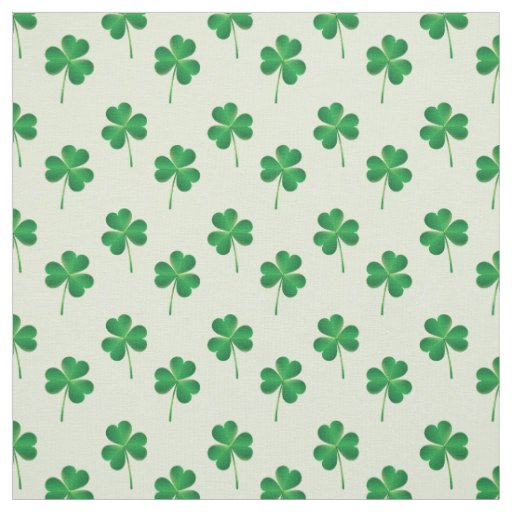 irish three leaves clover pattern fabric