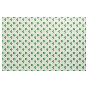 irish three leaves clover pattern Fabric