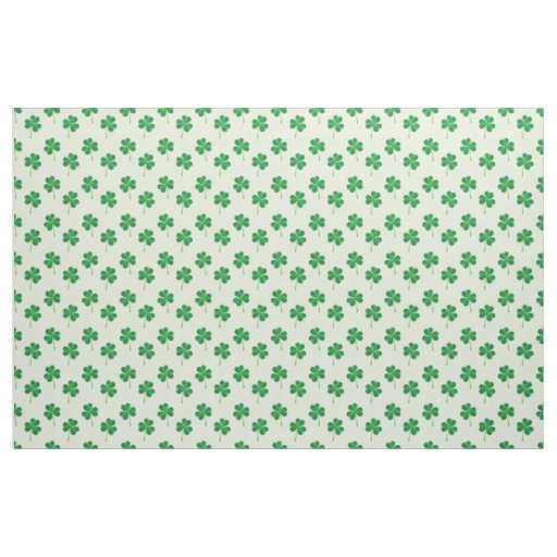 irish three leaves clover pattern Fabric