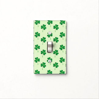 irish three leaves clover pattern light switch cover
