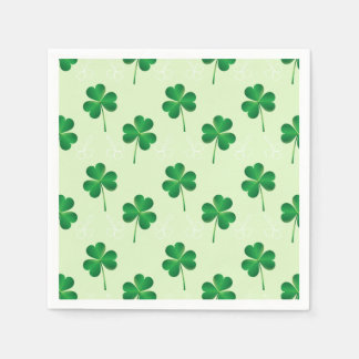 irish three leaves clover pattern napkins