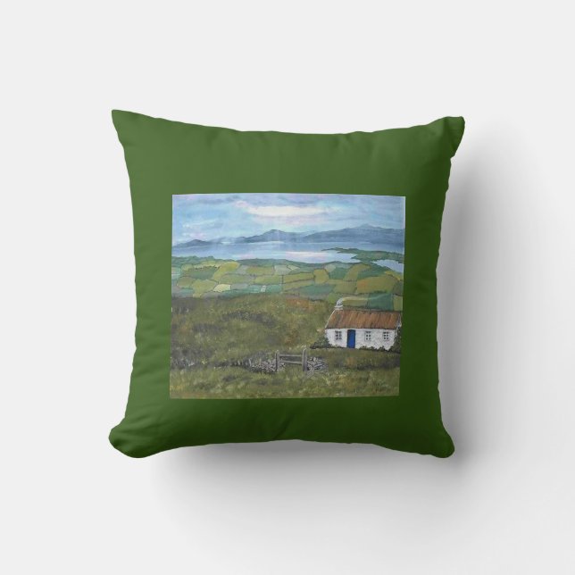 Irish Throw Pillow Ireland Decor (Front)