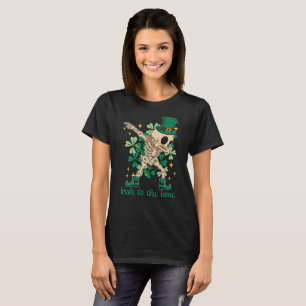 Irish to the bone leprechaun hat dabbing skeleton  T-Shirt