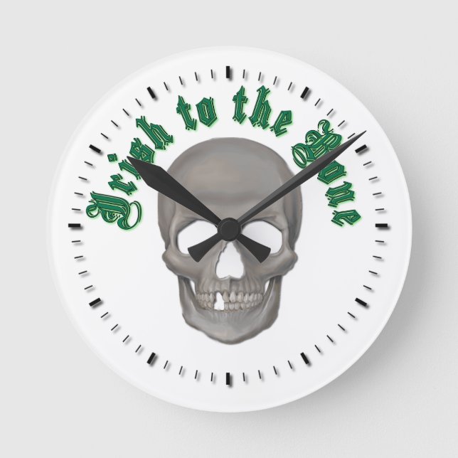 Irish to the Bone Round Clock (Front)