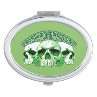 Irish to the Bone Skull Makeup Mirror