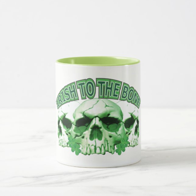 Irish to the Bone Skull Mug (Center)