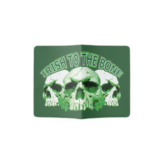 Irish to the Bone Skull Passport Holder