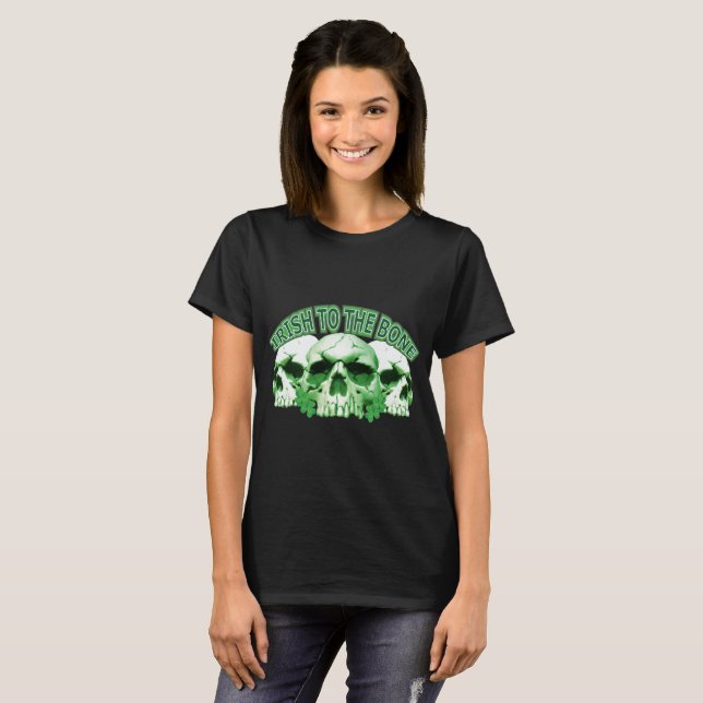 Irish to the Bone Skull T-Shirt (Front Full)