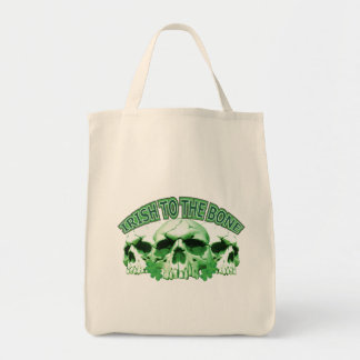Irish to the Bone Skull Tote Bag