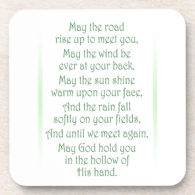 Irish Toast Beverage Coaster (Front)