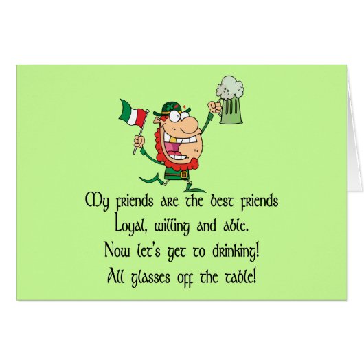 Irish Toast Cards (Front Horizontal)
